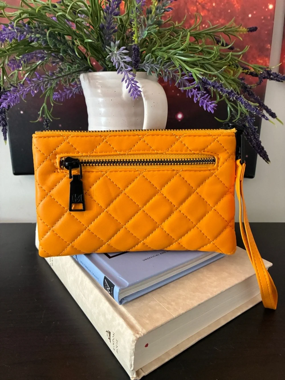 Badgley Mischka Quilted Wristlet